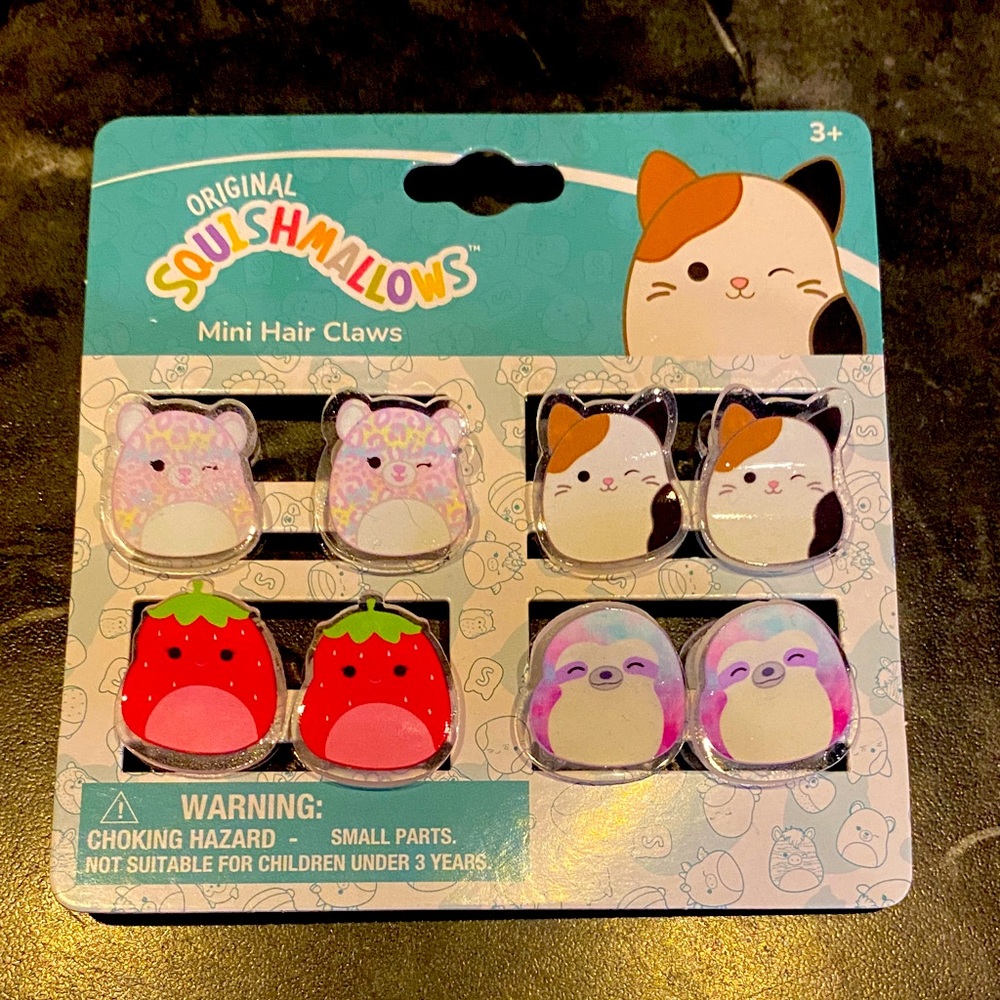 Squishmallows Mini Hair Claw Clips